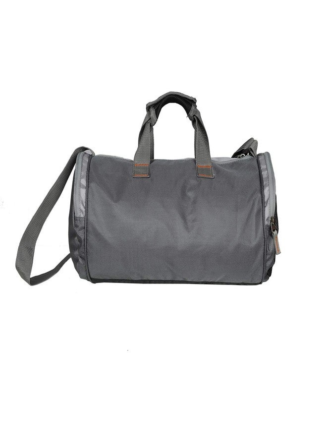 Monvelli Polyester Round Unisex Grey Travel Gym and Duffle Bag - Image 3